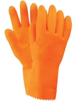 Firm Grip Unisex Indoor/Outdoor Stripping Gloves Orange M 1 pair