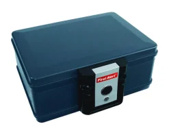 First Alert 0.17 cu ft Key Lock Blue Fire Chest