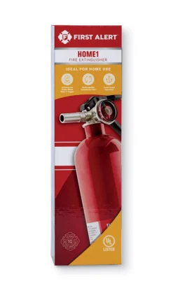 First Alert 2-1/2 lb Fire Extinguisher For Household OSHA/US Coast Guard Agency Approval (Pack of 4)