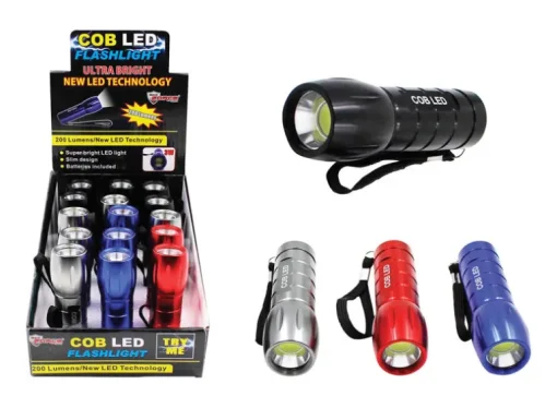 Flashlight Cob Led 200lu (Pack of 15)