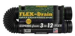 Flex-Drain 4 in. D X 12 ft. L Polypropylene Perforated Drain Pipe