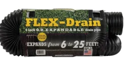 Flex-Drain 3-3/4 in. D X 25 ft. L Poly Drain Pipe