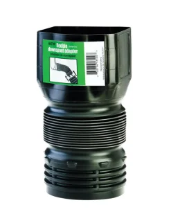 Flex-Drain Snap Flexible Downspout Adapter, 3 x 4 in.