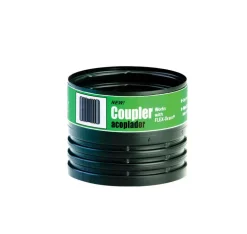 Flex-Drain Snap Polypropylene DWV Coupler Adapter 4 Dia. x 4 H in. for Drainage Applications