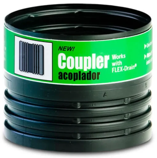 Flex-Drain Snap Polypropylene DWV Coupler Adapter 4 Dia. x 4 H in. for Drainage Applications