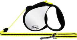 Flexi Neon Yellow Retractable Plastic Dog Leash Small
