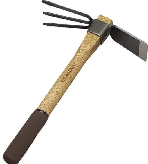 Flexrake Classic Flower & Vegetable 14 in. Wood Steel Tiller