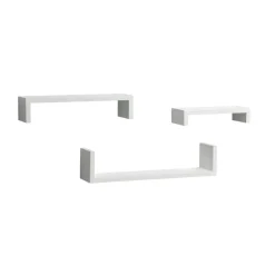 FLOATING SHELF WHT 3PC