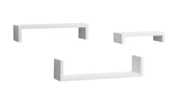 FLOATING SHELF WHT 3PC