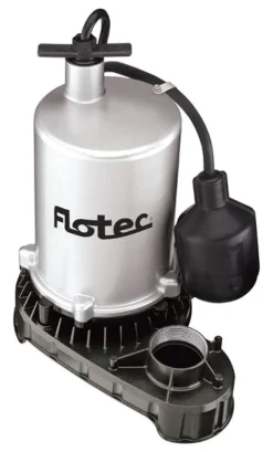 Flotec 1/2 HP 6000 gph Zinc Tethered Float AC Submersible Sump Pump