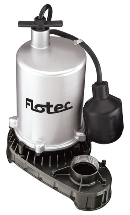 Flotec 1/2 HP 6000 gph Zinc Tethered Float AC Submersible Sump Pump