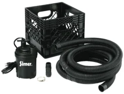 Flotec Stow and Flo 1/4 HP 2200 gph Thermoplastic Switchless Switch Bottom AC Utility Pump Kit