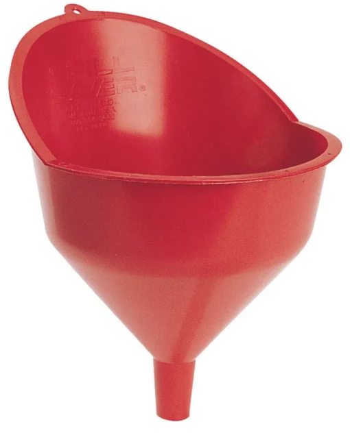FloTool Red 12.5 in. H Plastic Funnel