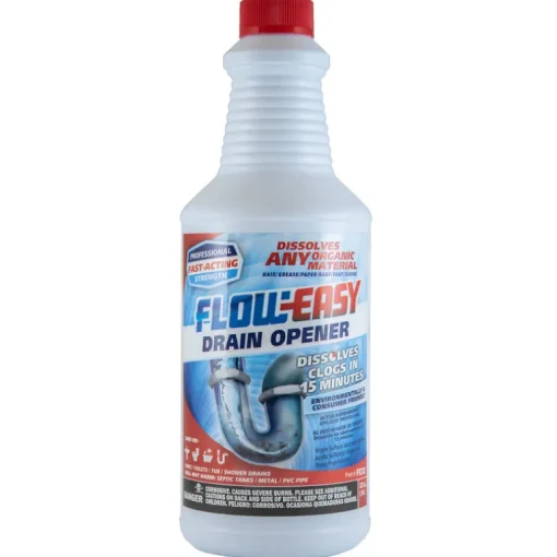 Floweasy Liquid Drain Opener 32 oz. (Pack of 6)