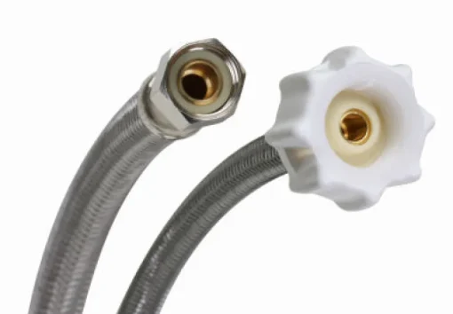Fluidmaster 3/8 in. Compression X 7/8 in. D Ballcock 20 in. Braided Stainless Steel Toilet Supply Li