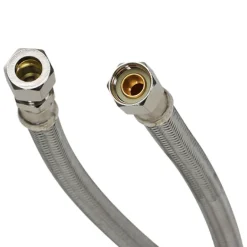 Fluidmaster 3/8 in. Compression X 3/8 in. D Compression 12 in. Stainless Steel Faucet Supply Line