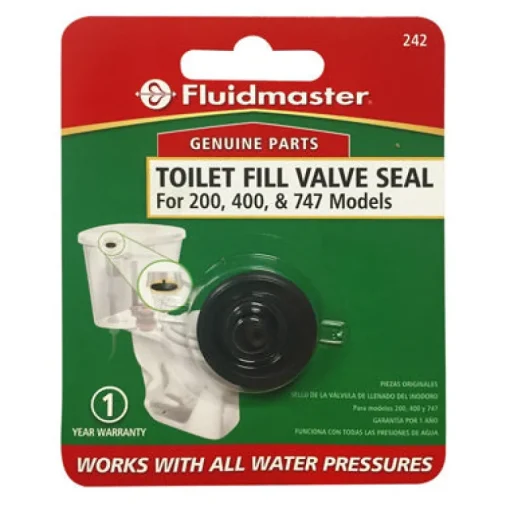 Fluidmaster Black Rubber Replacement Toilet Fill Valve Seal for Universal 400A