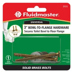 Fluidmaster Bowl to Floor Bolts Brass