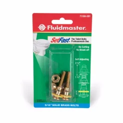 Fluidmaster Brass Closet Toilet Bolt Kit 5/16 x 2-1/4 in. with Washers