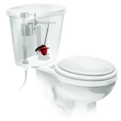 Fluidmaster Flush Valve Flapper Red Microban