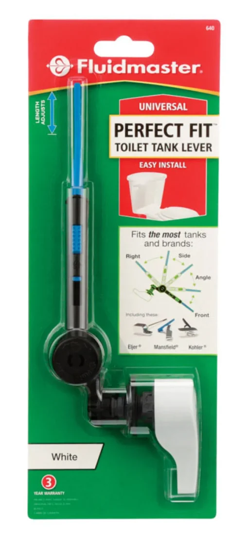 Fluidmaster Perfect Fit Tank Lever White Plastic For Universal