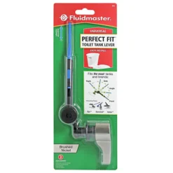 Fluidmaster Perfect Fit Tank Lever Silver Brushed Plastic For Universal