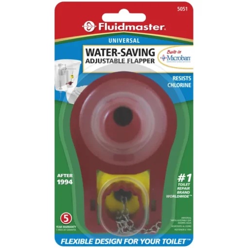Fluidmaster Toilet Flapper Red Plastic