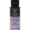 Folkart Dragonfly Glaze Red-Violet-Blue Hobby Paint 2 oz. (Pack of 3)