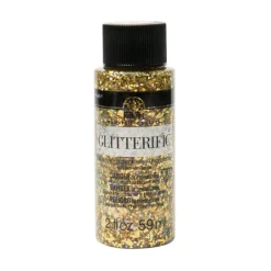 Folkart Glitterific Gold Hobby Paint 2 oz. (Pack of 3)