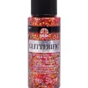 Folkart Glitterific Red Hobby Paint 2 oz. (Pack of 3)