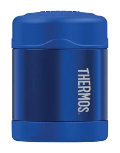 FOOD JAR BLUE 10OZ SS