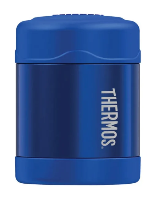 FOOD JAR BLUE 10OZ SS