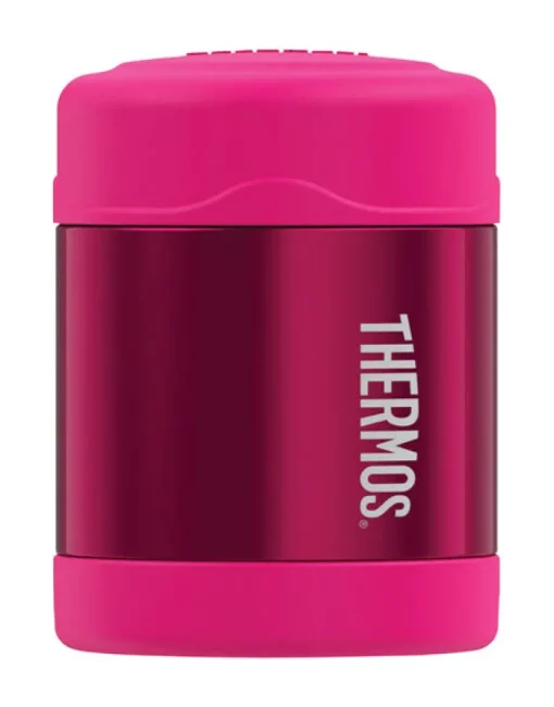 FOOD JAR PINK 10OZ SS