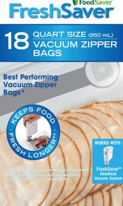 FoodSaver FreshSaver Plastic Vacuum Sealer Bags 1 qt.
