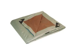 Foremost Dry Top 12 ft. W X 16 ft. L Heavy Duty Polyethylene Reversible Tarp Brown/Silver