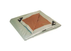 Foremost Dry Top 20 ft. W X 30 ft. L Heavy Duty Polyethylene Reversible Tarp Brown/Silver