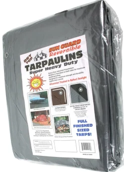 Foremost Dry Top 30 ft. W X 60 ft. L Heavy Duty Polyethylene Reversible Tarp Brown/Silver