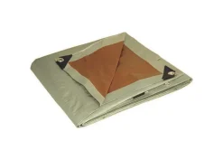 Foremost Dry Top Heavy Duty Polyethylene Reversible Tarp Brown/Silver