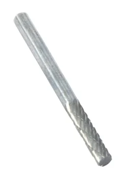 Forney 1/8 in. D Cylinder Burr Tungsten Carbide 1 pc
