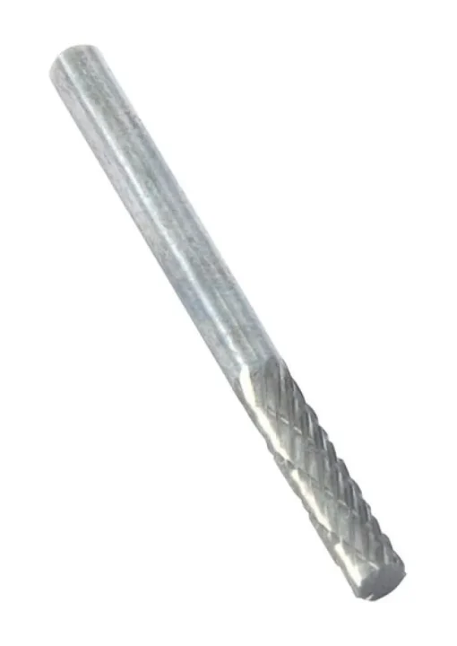 Forney 1/8 in. D Cylinder Burr Tungsten Carbide 1 pc