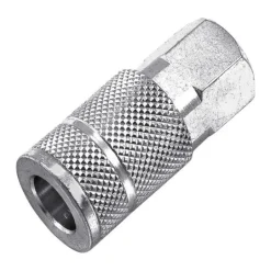 Forney Steel Air Coupler 3/8 in. Female X 1/4 in. 1 pc