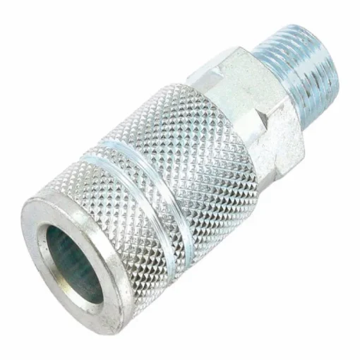 Forney Steel Coupler 3/8 in. Female X 3/8 in. Male 1 pc