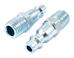 Forney Steel Plug 1/4 in. Male X 1/4 in. 2 pc