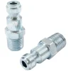 Forney Steel Plug 1/4 in. Male X 1/4 in. 2 pc