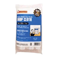 Frost King 9 ft. W X 12 ft. L X 1 mil Plastic Drop Cloth 3 pk