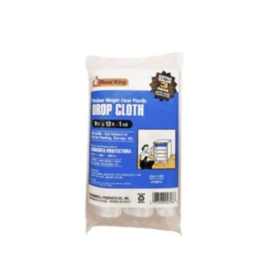 Frost King 9 ft. W X 12 ft. L X 1 mil Plastic Drop Cloth 3 pk