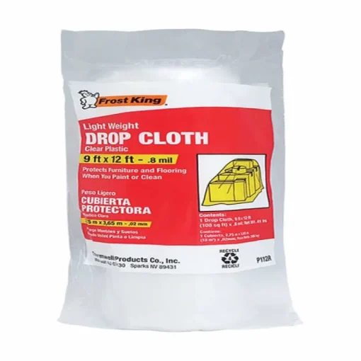 Frost King 9 ft. W X 12 ft. L X 0.8 mil Plastic Drop Cloth 1 pk
