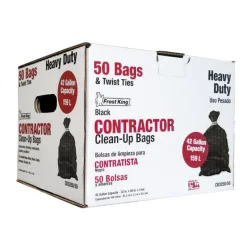 Frost King 42 gal Contractor Bags Twist Tie 50 pk