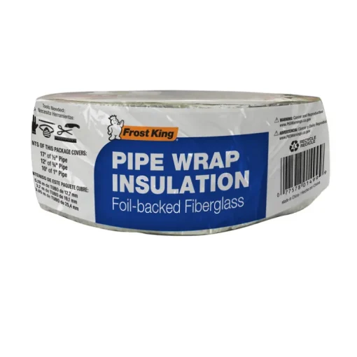 Frost King 3 in. X 25 ft. L Fiberglass/Foil Pipe Insulation