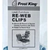 Frost King Aluminum Rust Resistant Re-Webbing Clips for Tubular Furniture with Slots
